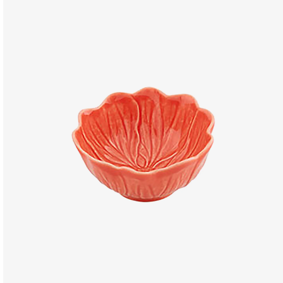 Flora Çiçek Formlu Turuncu Kase 12 cm