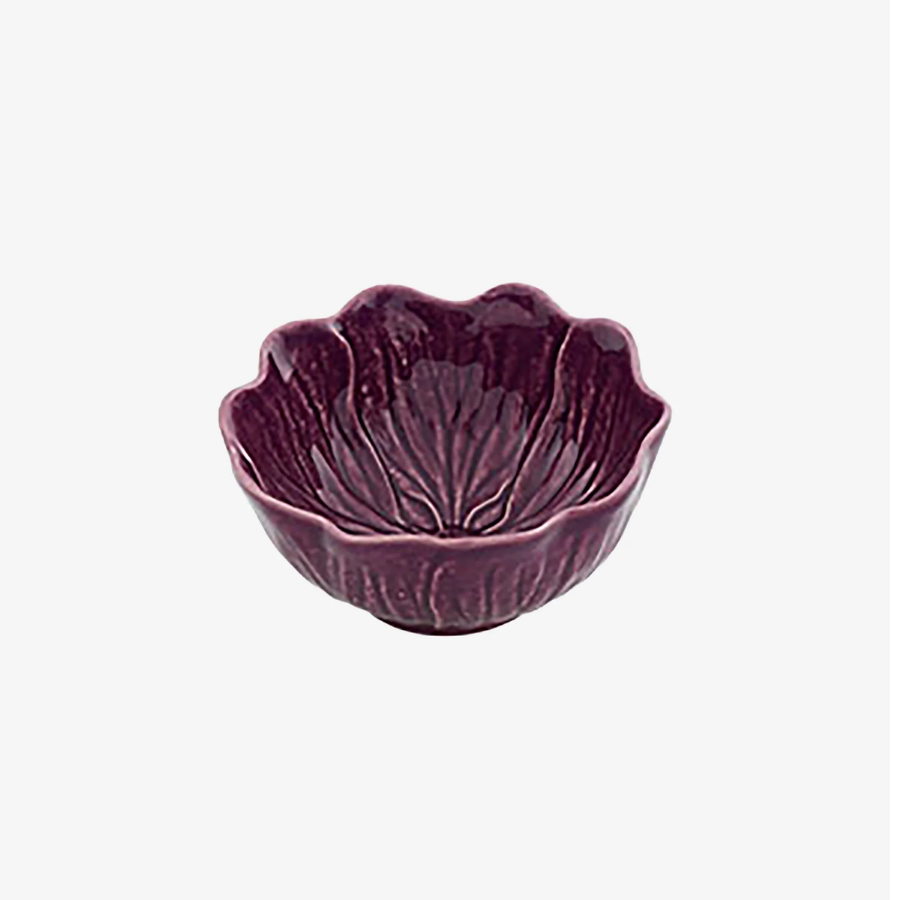 Flora Çiçek Formlu Mor Kase 12 cm