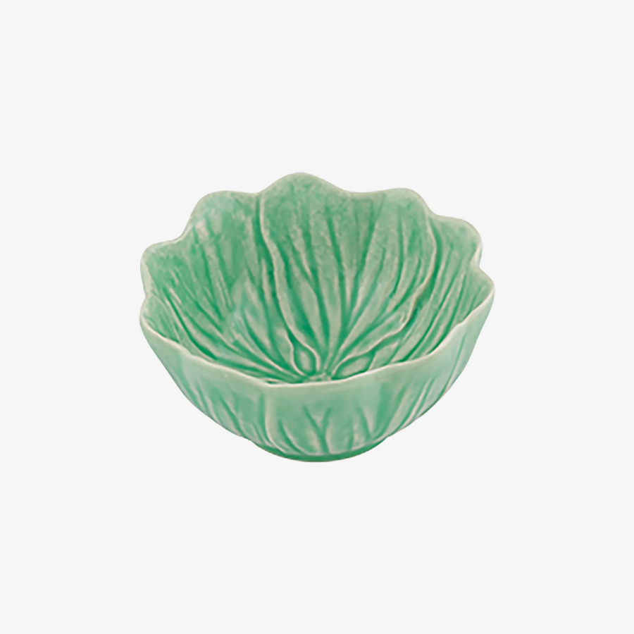 Flora Çiçek Formlu Yeşil Kase 12 cm