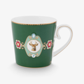 Love Birds Geyikli Yeşil Büyük Mug 250 ml