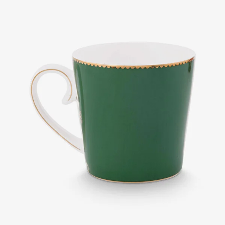 Love Birds Geyikli Yeşil Büyük Mug 250 ml
