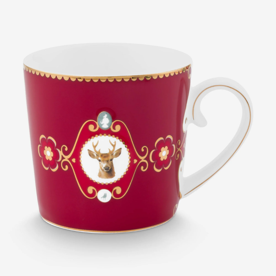 Love Birds Kırmızı Geyikli Küçük Mug 150 ml