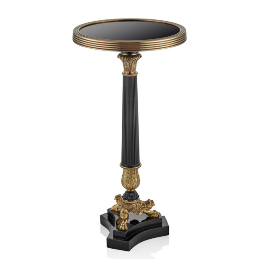 Louvre Küçük Yan Sehpa Brass Renk  73*30 CM 1TR-27116B
