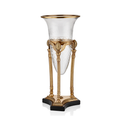 Zeus Konik Camlı Brass Büyük Boy Vazo 25.5X25.5X59.5 1TR-26918B