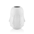 Vıpassı 25.6 Cm Mat Beyaz Buddha Vazo 1JB-17056A