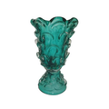 Petal dark green vase 22x22x38 cm