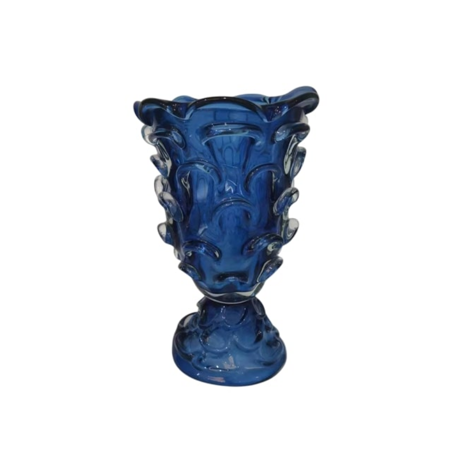 Petal blue vase 22x22x38 cm