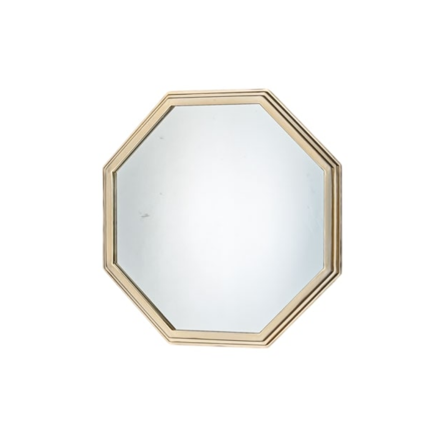 Octagon gold duvar aynası 84x84x5 cm