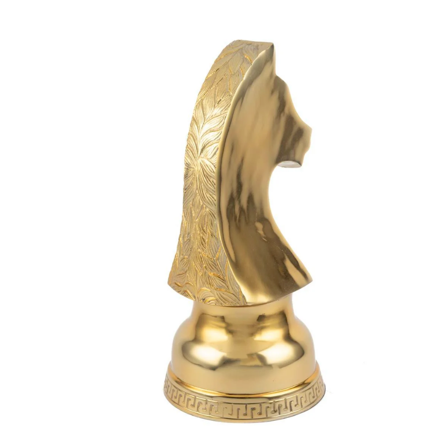 At Shiny Gold Dekor Satranç Taşı 24x52cm