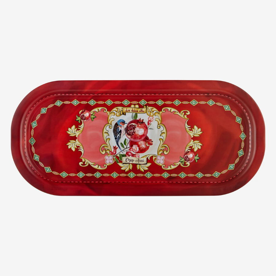 La Dolce Vita 37 cm Oval Kahve Sunum Tepsi