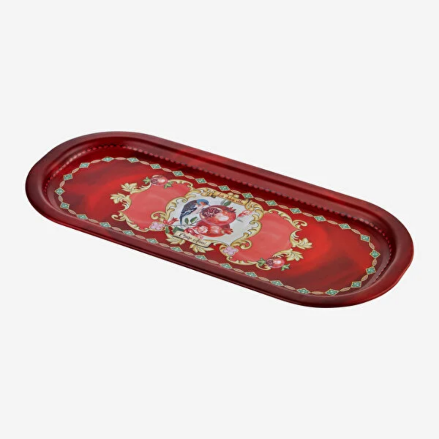 La Dolce Vita 37 cm Oval Kahve Sunum Tepsi