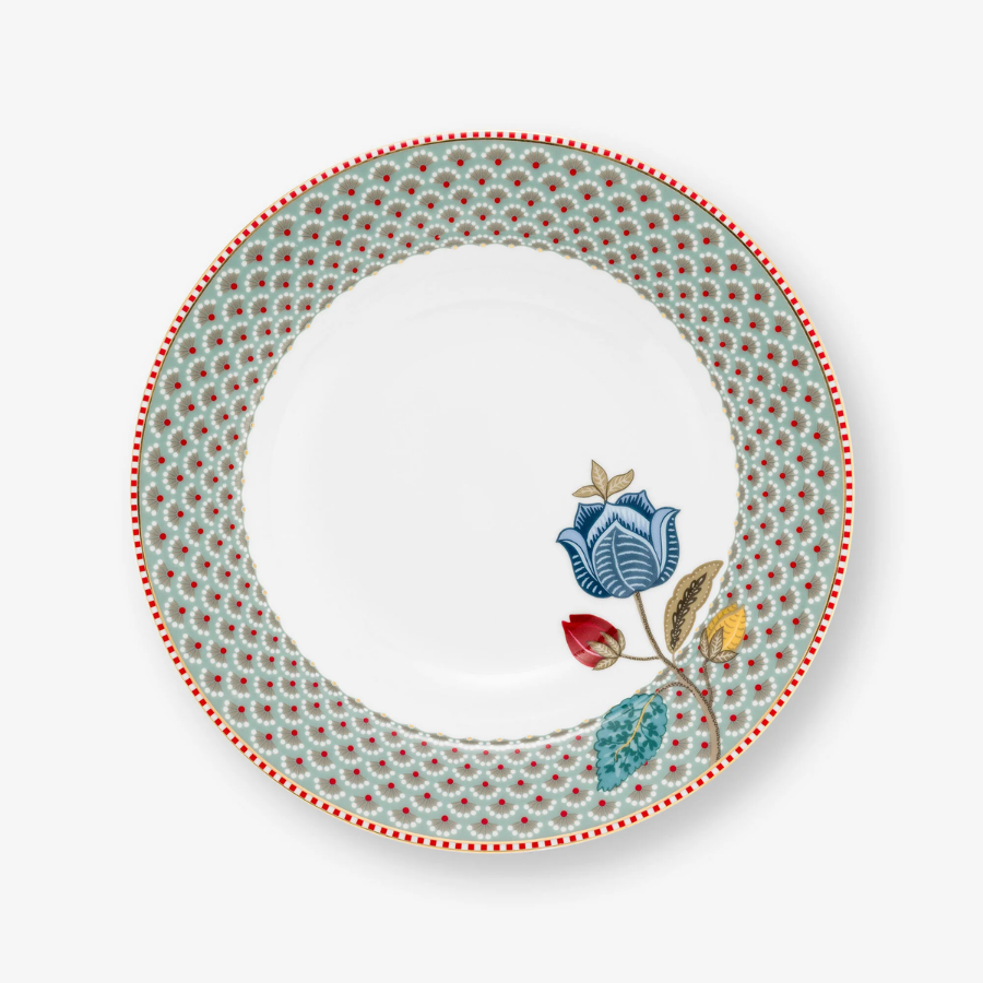 Blooming Tales Mavi Çorba Tabağı 21.5 cm