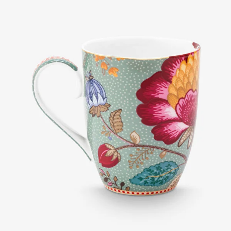 Fantasy Blooming Tales Mavi Büyük Mug  350 ml