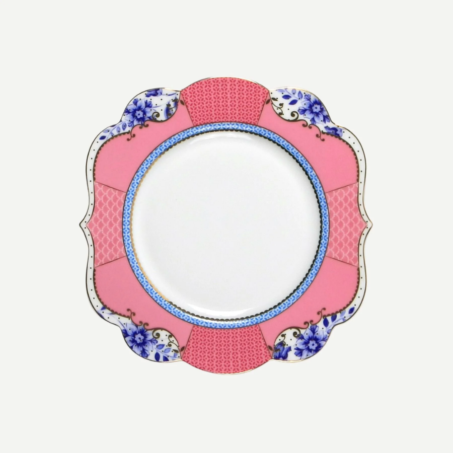 Royal Pembe Kek Tabağı 17 cm.