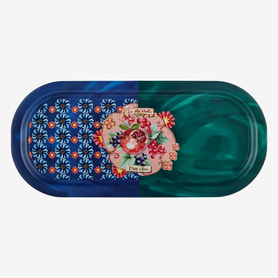 La Vita E'Bella 37 cm Oval Kahve Sunum Tepsi