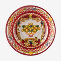 Capri Kırmızı Goblet Desenli Kase 20cm