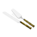 Rivadossi sandro Bamboo Zeytin Yeşili Pasta Servis Seti