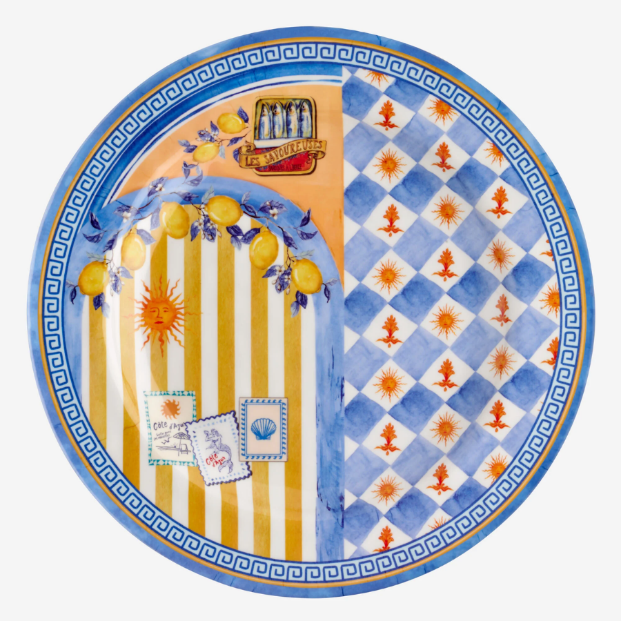 Cote D'Azur Mavi Yemek Tabağı 28cm