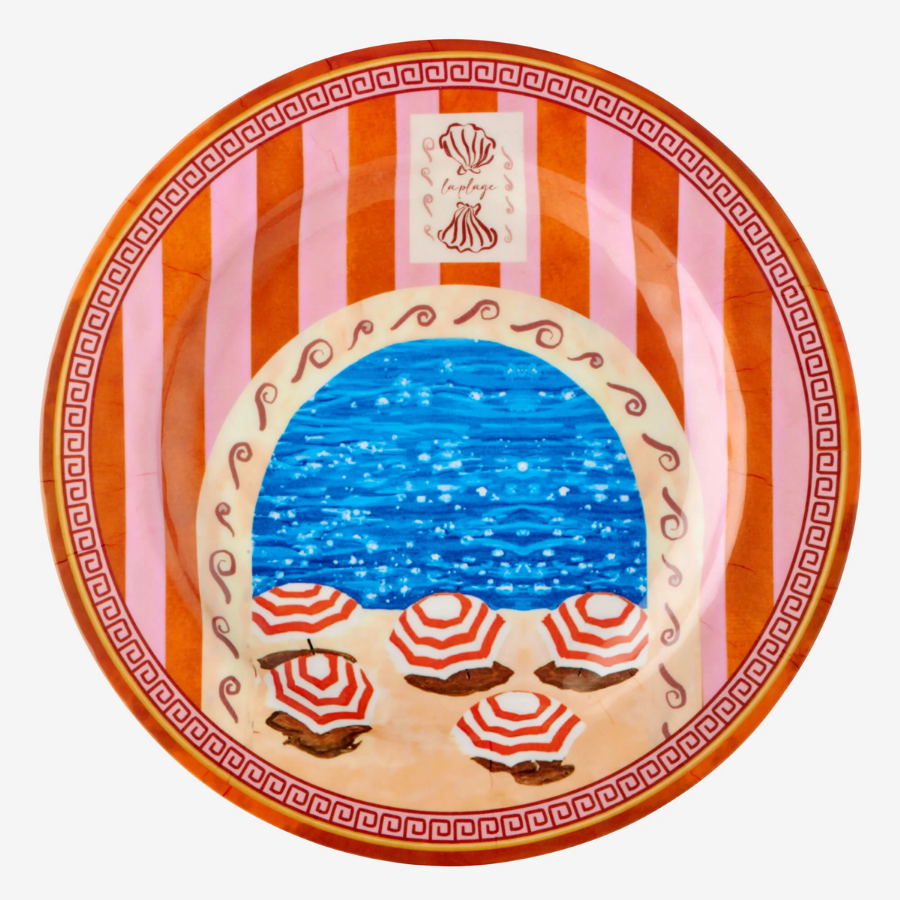 Cote D'Azur Turuncu Yemek Tabağı 28cm