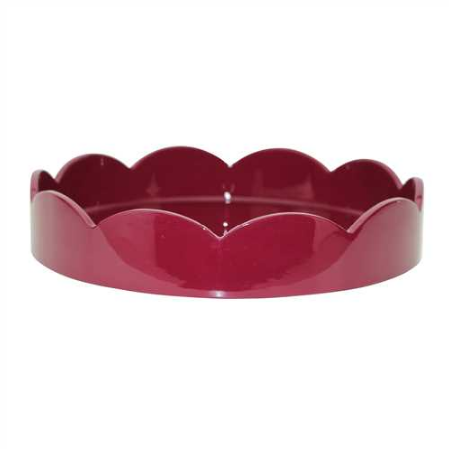 ADDISON ROSS TR6407 Dalgalı Kenarlı Cherry Lake Servis Tepsisi