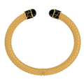 Minoan Black Gold Hinged Torque Bileklik