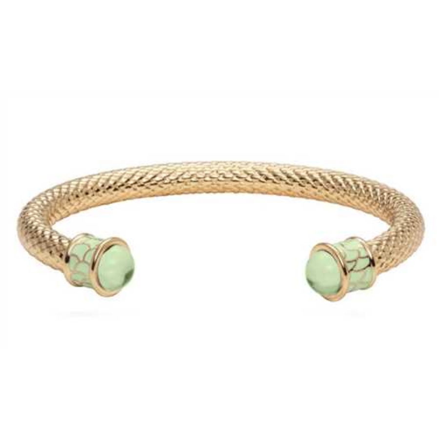 Halcyon Days Salamander Meadow Gold Torque Bangle Bileklik