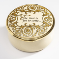The Best is Yet to Come - Gold Lace - Emaye Kutu