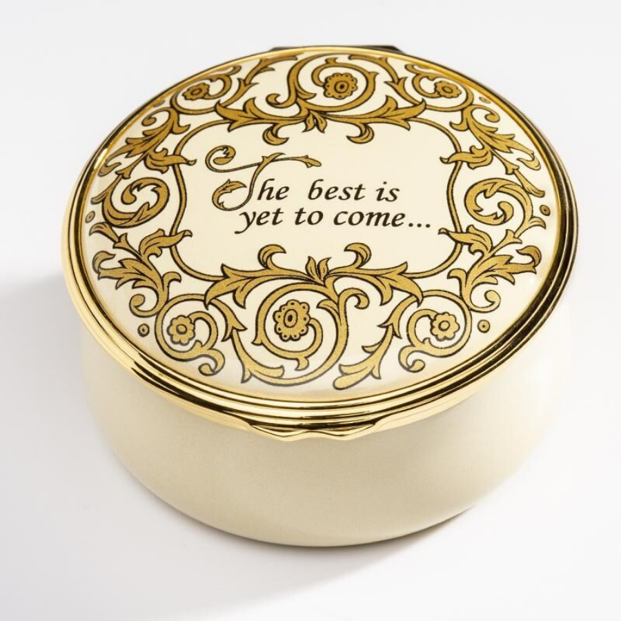 The Best is Yet to Come - Gold Lace - Emaye Kutu