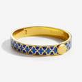 1cm Agama - Deep Cobalt & Bluebell - Gold - Hinged bileklik