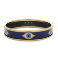 1cm Evil Eye - Navy - Gold - Small Bileklik