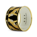 4cm MW Leopard - Black - Gold - Medium Cuff Bileklik