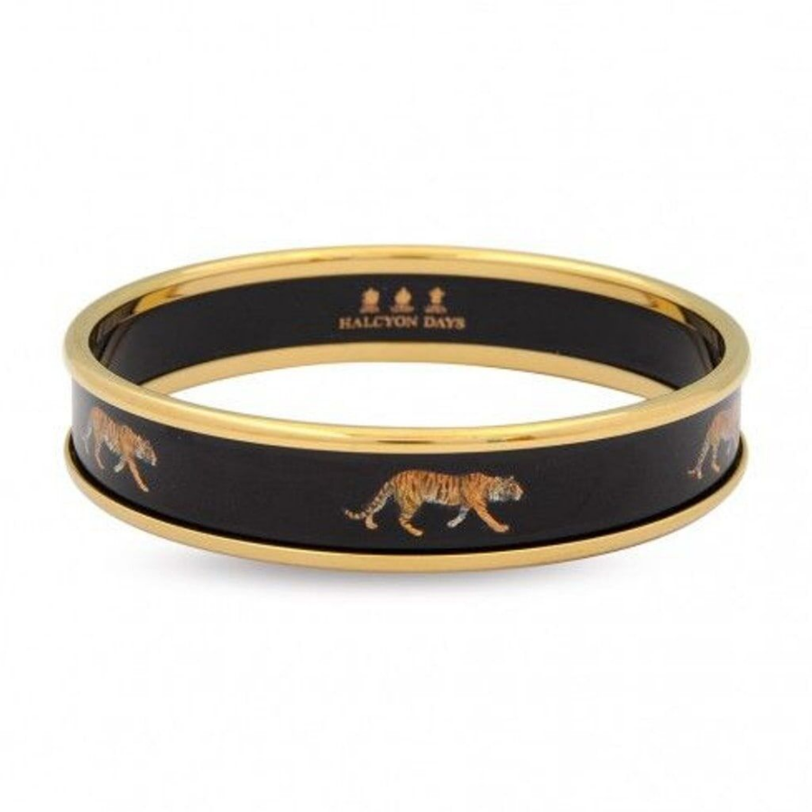 1cm MW Tiger - Black - Gold - Small Bileklik