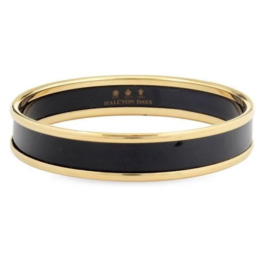 1cm Black - Gold - Medium bileklik