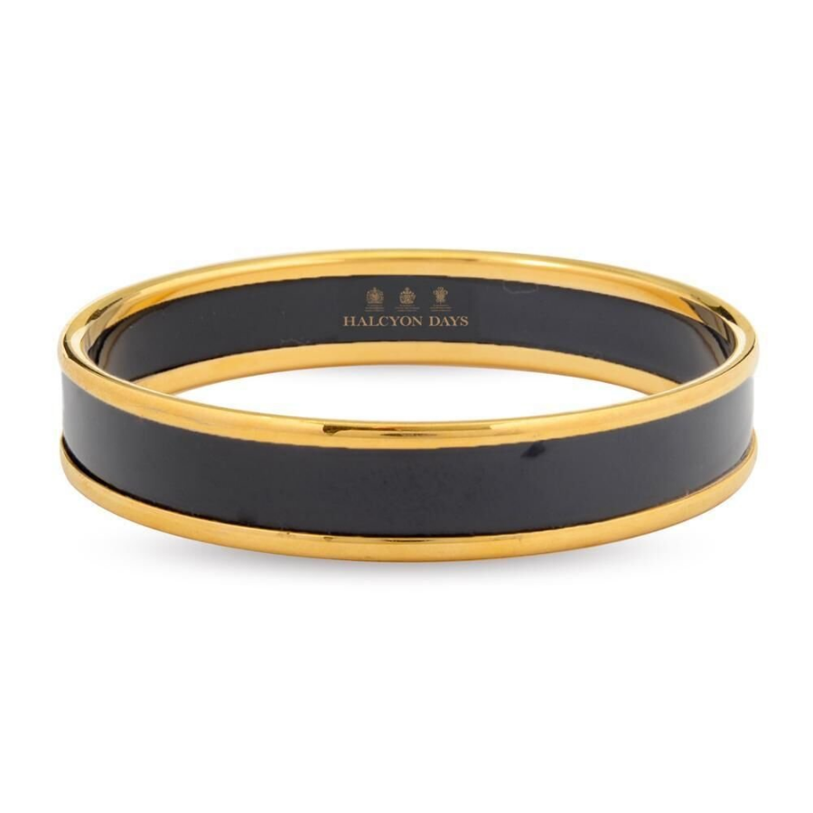 1cm Black - Gold - Small Bileklik