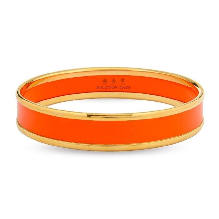 1cm Orange - Gold - Small Bileklik