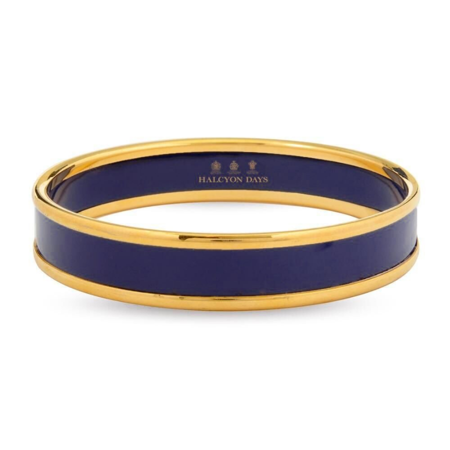 1cm Navy - Gold - Small Bileklik
