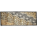 Halcyon Days Mixed Animal Print 170cm x 65cm Wool Silk Long Scarf