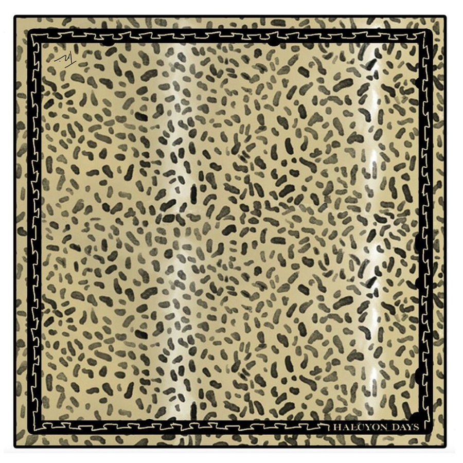 Halcyon Days Leopard 90 x 90 100% ipek eşarp