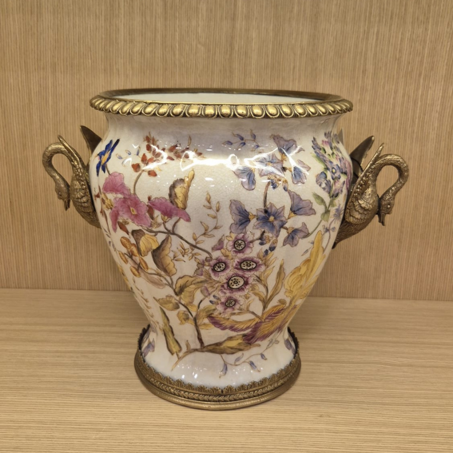Krem Dekoratif Küp 31x26cm