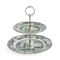 Spode HGI.5125 Heritage Green Italian 2 katlı servis