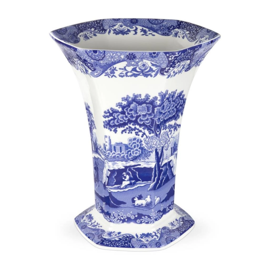 Spode BLI.5836 Blue Italian Büyük vazo
