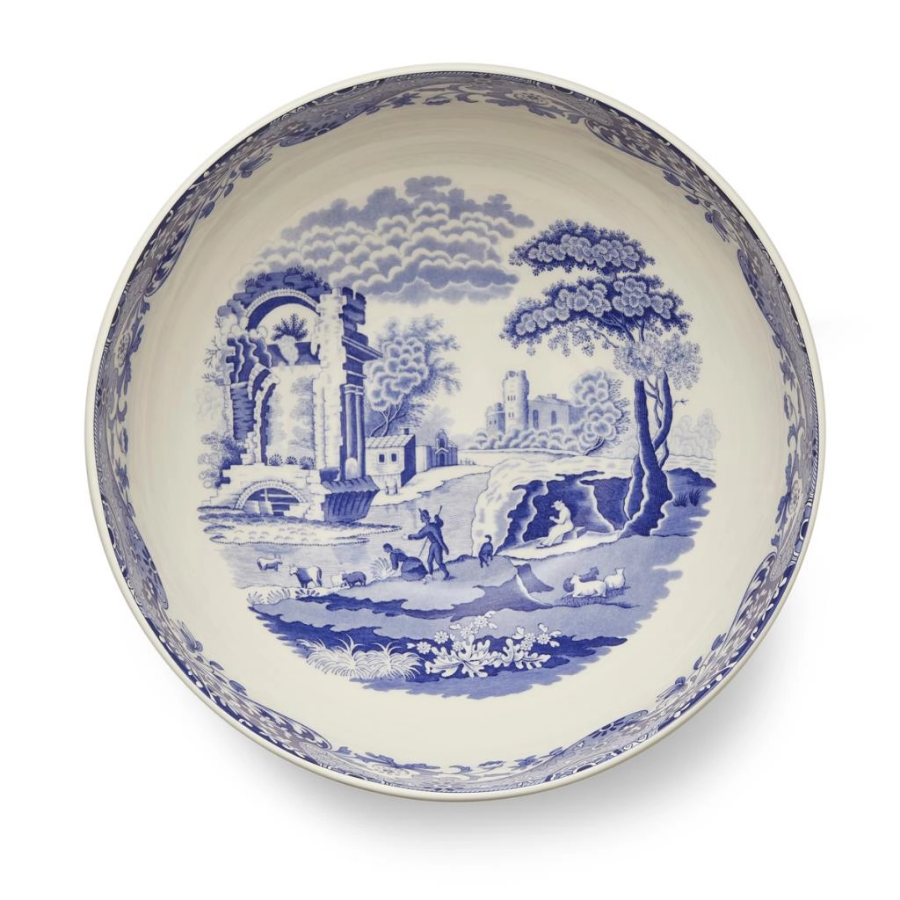 Spode BLI.64800 Blue Italian 29 Cm Yuvarlak salata servis