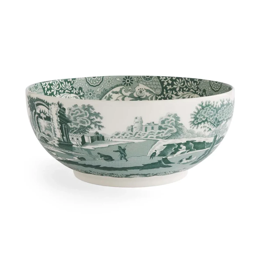 Spode HGI.64800 Heritage Green Italian 29 Cm Yuvarlak salata servis