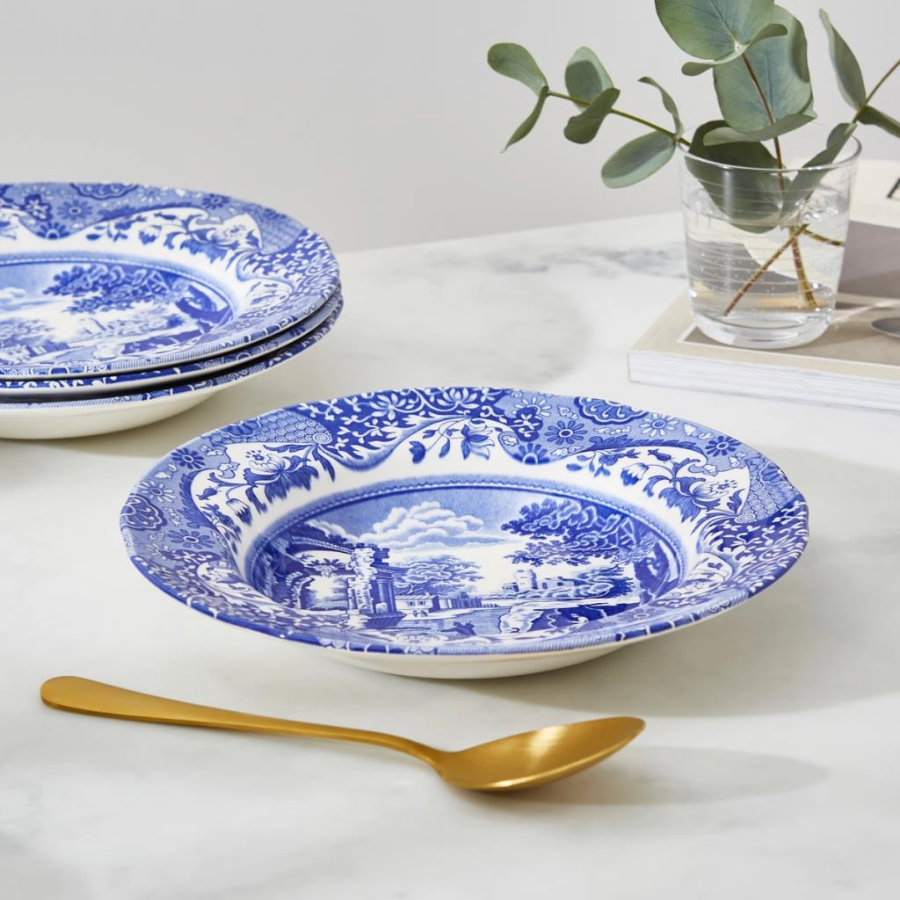 Spode BLI.0210 Blue Italian 23 CM Çorba tabağı