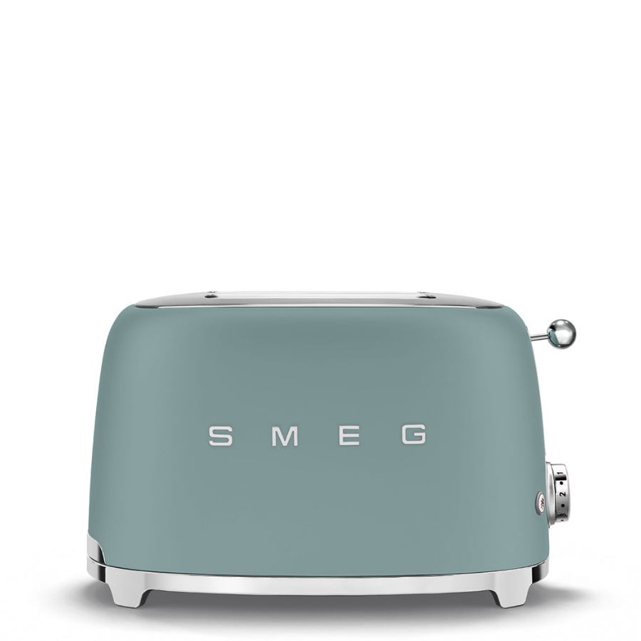Smeg Tsf01EGmeu 2x1  Mat zümrüt yeşili Ekmek Kızartma Makinası
