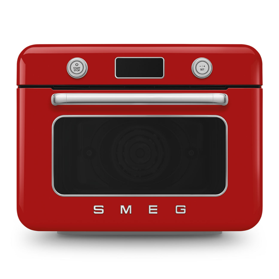 Smeg Cof01Rdeu Kırmızı Tezgah Üstü Kombi Fırın