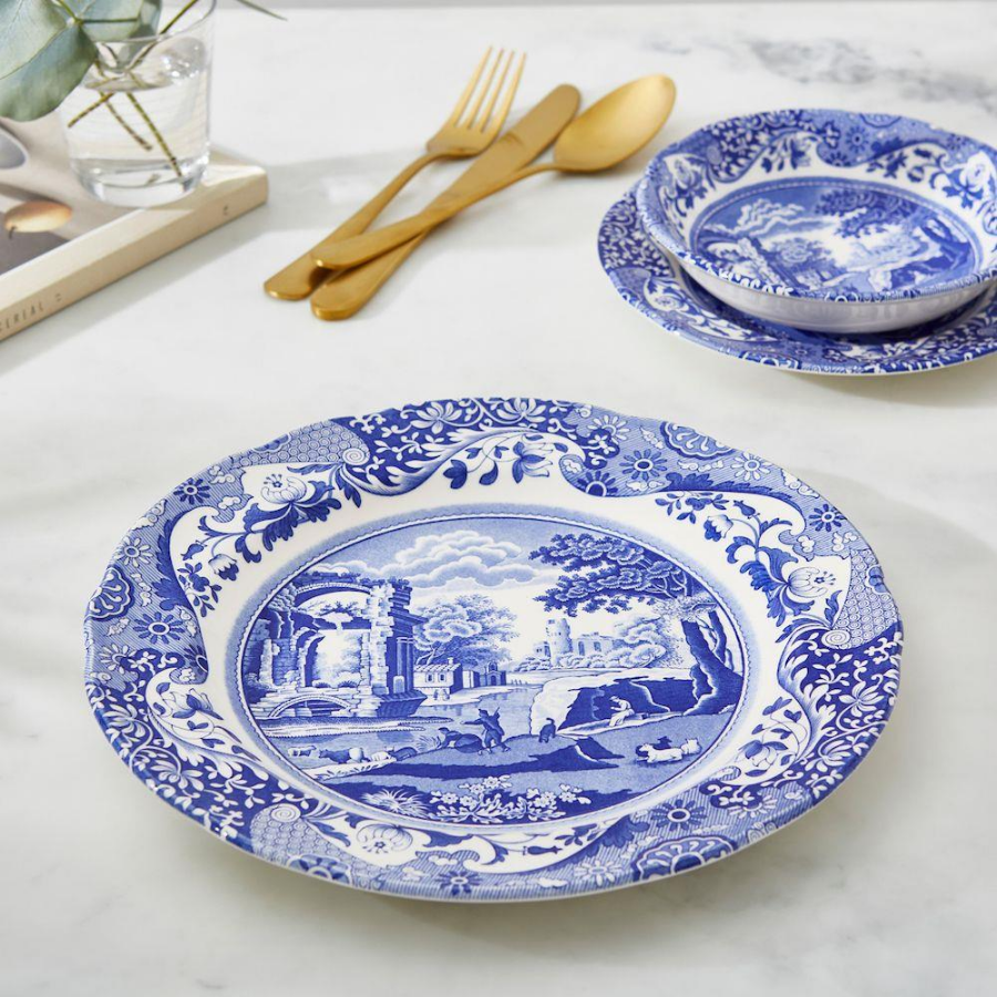 Spode Rw.Blı.0100 Blue Italıan 27 Cm Yemek Tabağı