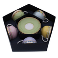 Halcyon Days CoM - Shell Garden Floral - M Colour - Teacup & Sauc Set x 5