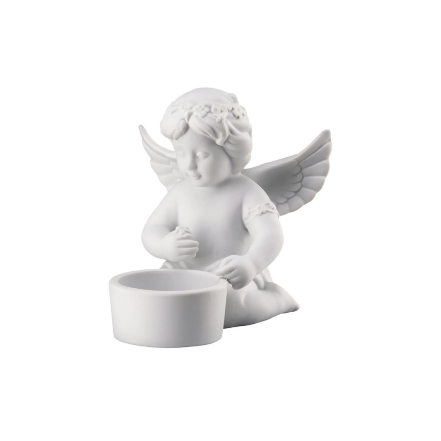 Angel with Floral Wreath 2 - 10 cm