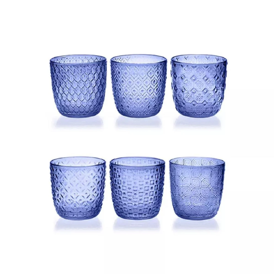 Sixties 6'lı Set Indigo Mavi Bardak 31 cl